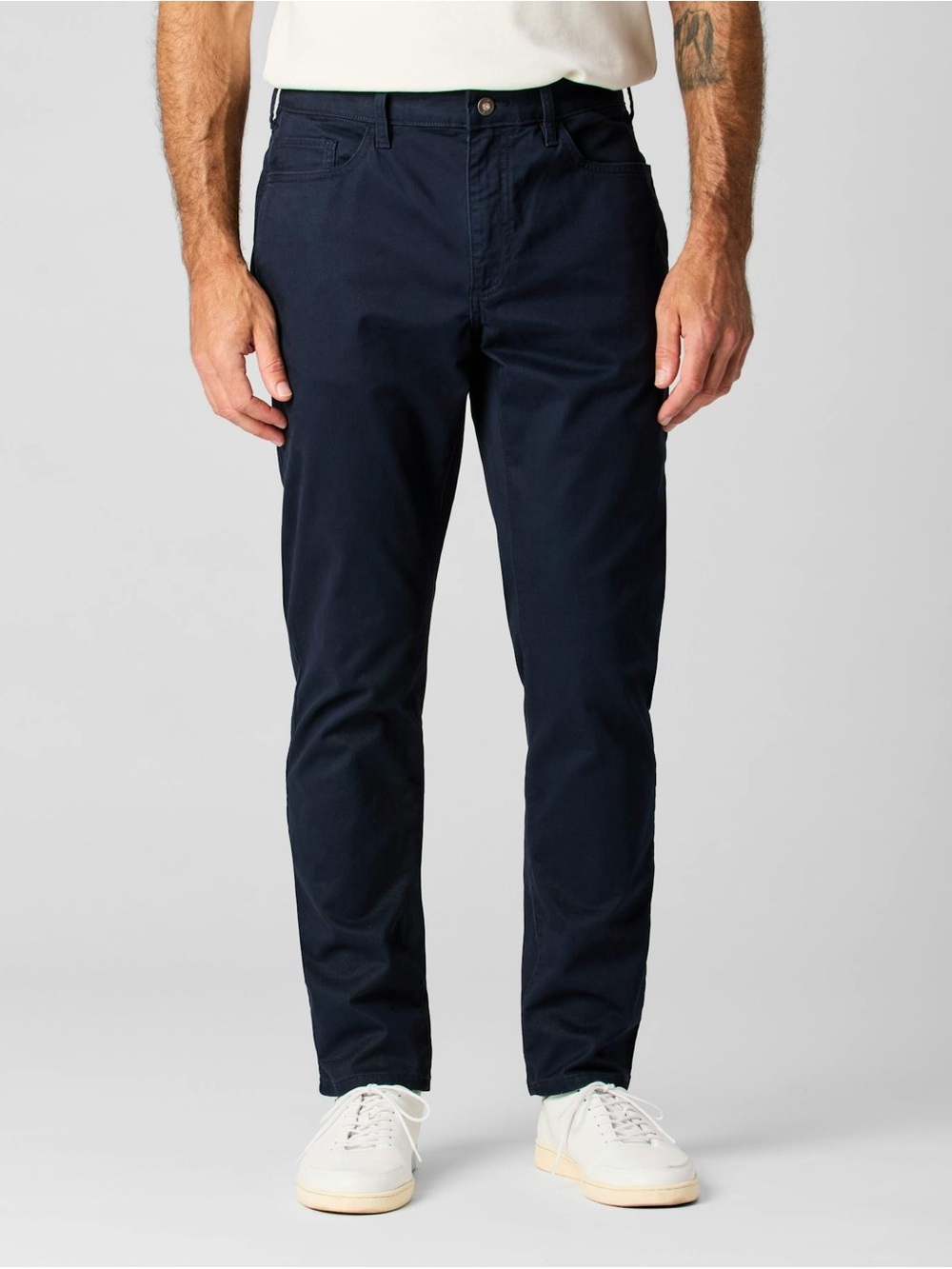 Flint & Tinder Men's 365 5-Pocket Pant Dark Navy Tapered Fit Straight Leg 32x32